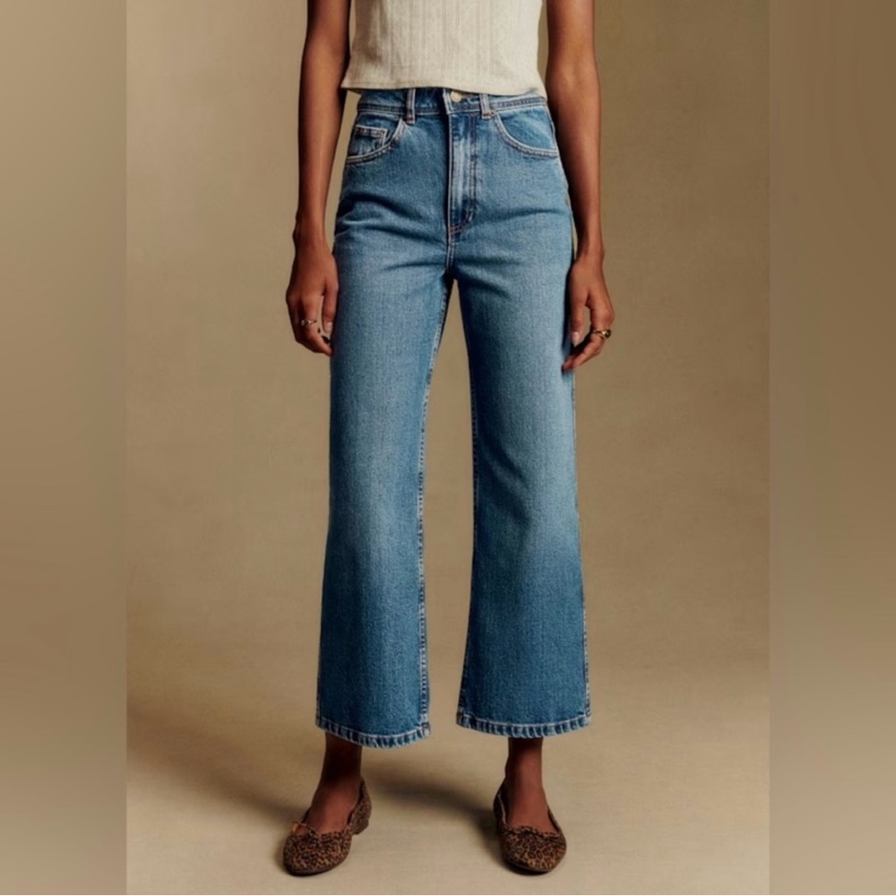 Sezane Blue Flare & Wide Leg Jeans - worn once